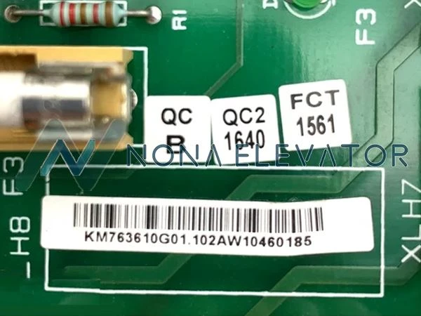 KONE Elevator Safety Circuit Board KM763610G01 front view for KONE LCE control systems