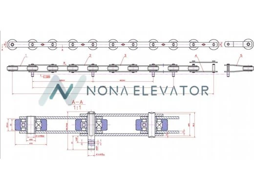 9300 Escalator Step Chain 13333mm 9300 Escalator Step Chain 13333mm