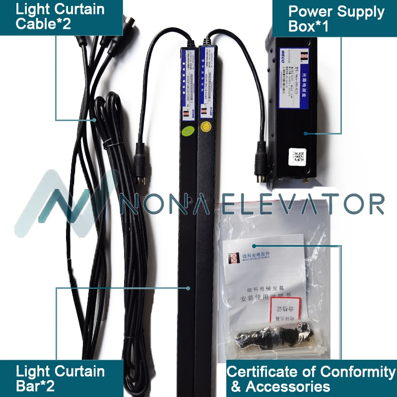 WECO Elevator Light Curtain WECO-917A61-AC220 Door Sensor WECO Elevator Light Curtain WECO-917A61-AC220 Door Sensor