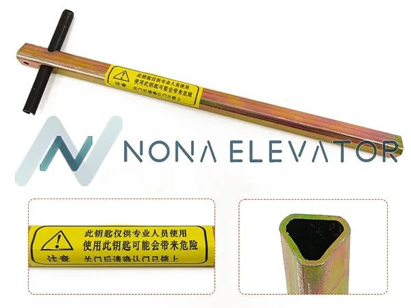 Elevator maintenance tool Elevator Extended Triangular Key compatible with Thyssen Hitachi elevator triangular lock Elevator maintenance tool Elevator Extended Triangular Key compatible with Thyssen Hitachi elevator triangular lock