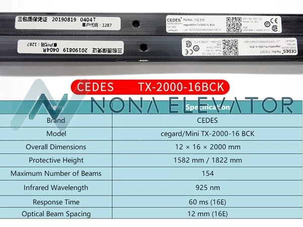CEDES Elevator Door Sensor MiniMax-159 Cegard Blue-2000-16 replacement CEDES Elevator Door Sensor MiniMax-159 Cegard Blue-2000-16 replacement